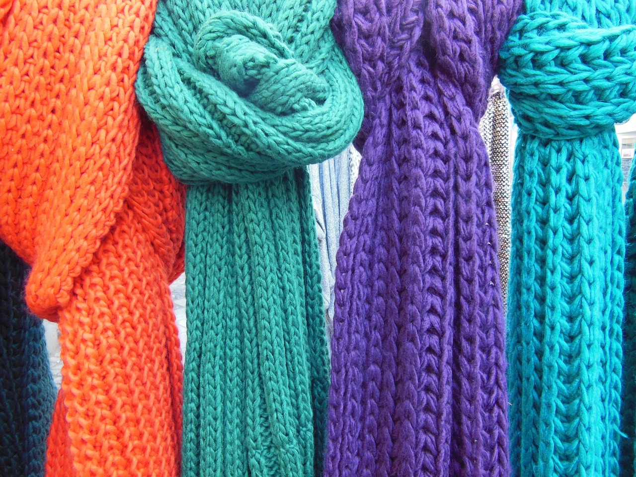 Handmade Knitted Scarves